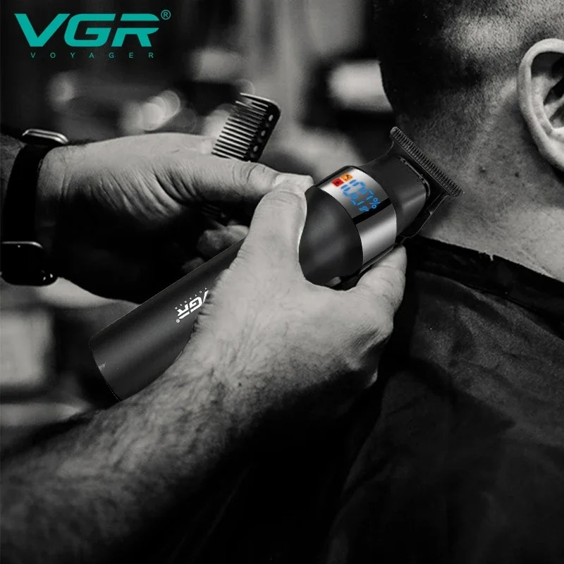VGR V987 Professional Beard Hair Trimmer for Men Electric Hair Clipper Waterproof Facial Trimer Haircut Machine Rechargeable 63225290654593112
