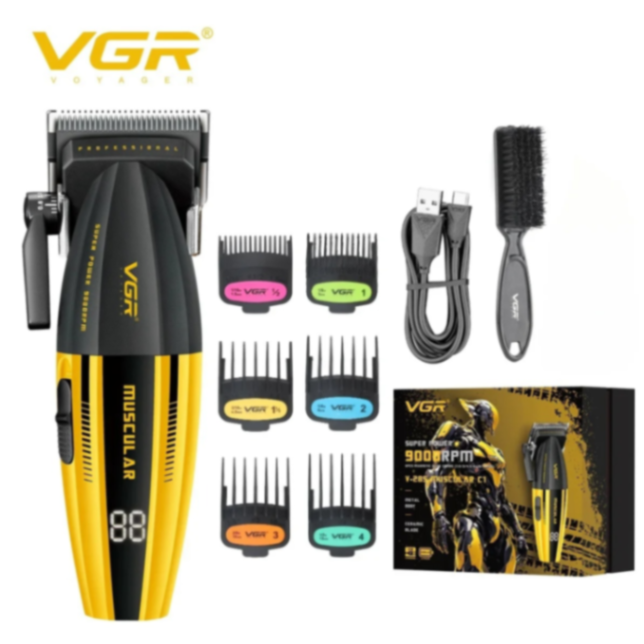 VGR V285 Electric Hair Trimmers Professional 9000RPM Hair Clippers Rechargeable Haircut Machine Adjustable Barber Tool for Men 63225634629249114