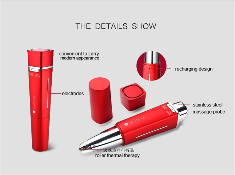 جهاز العناية بالمنطقة المحيطة بالعينين Sonic Thermal Eye & T-Zone Care Wand – 3 ميغاهرتز فوق صوتي، استيراد أيوني، تدليك حراري بدرجة حرارة 40 مئوية لعلاج الهالات السوداء والانتفاخات والخطوط الدقيقة – أحمر كولا / أبيض تفاحي / ذهبي وردي63081146768001114