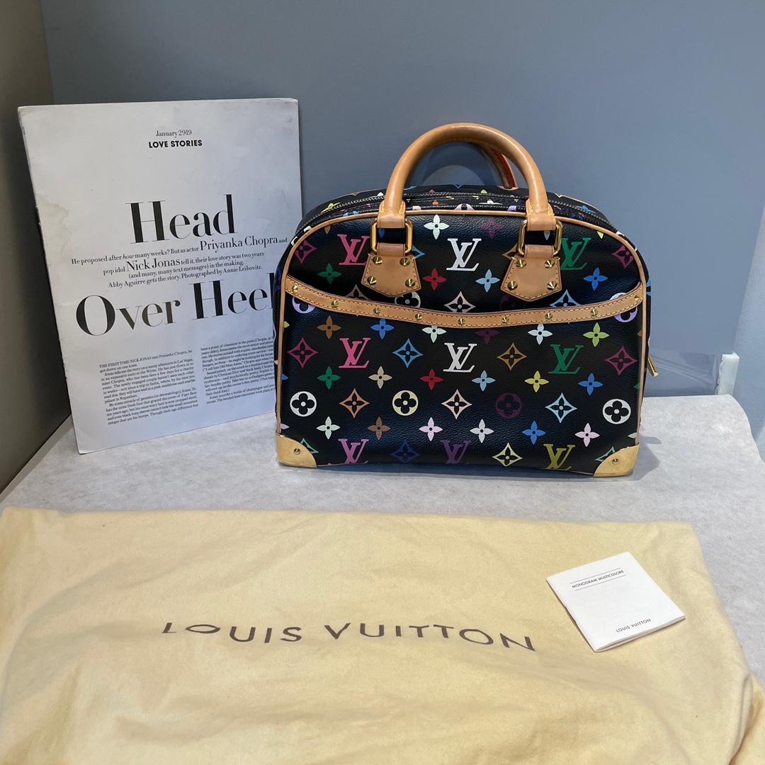 LV/Louis Vuitton Bolso Jenny en tres tonos negros