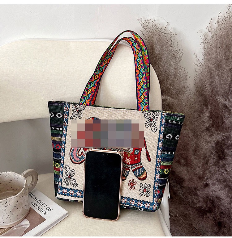 Bohemian - style, literary and retro, large - capacity single - shoulder bag62960709876226114