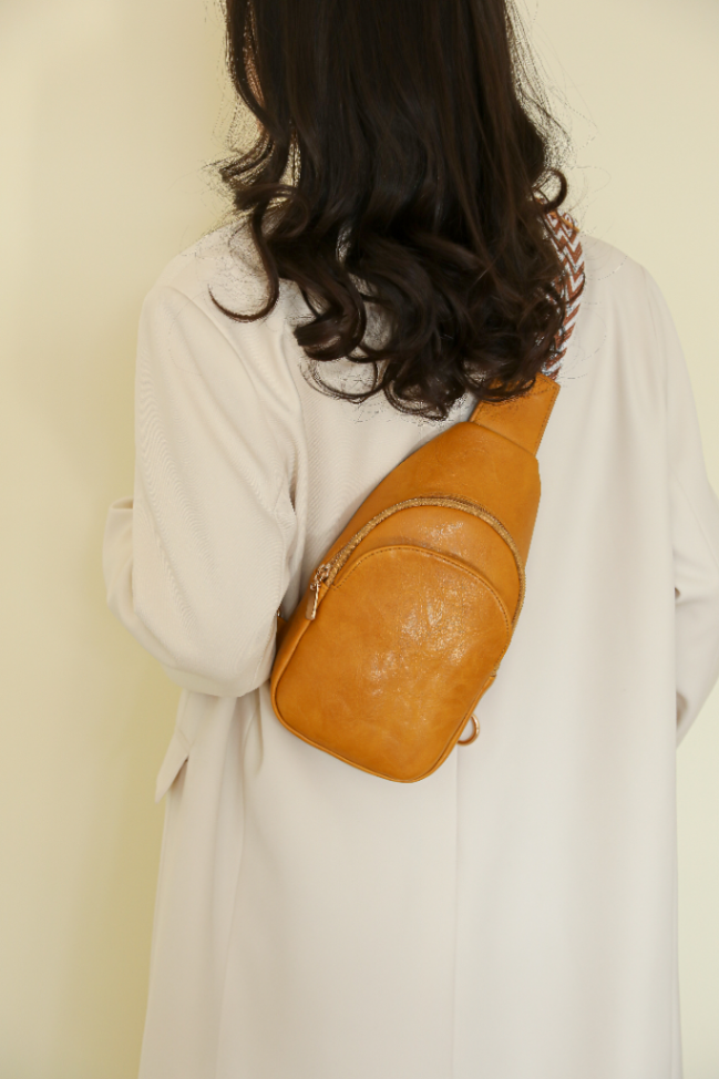 Versatile PU Leather Chest Pack with Adjustable63051879102723112