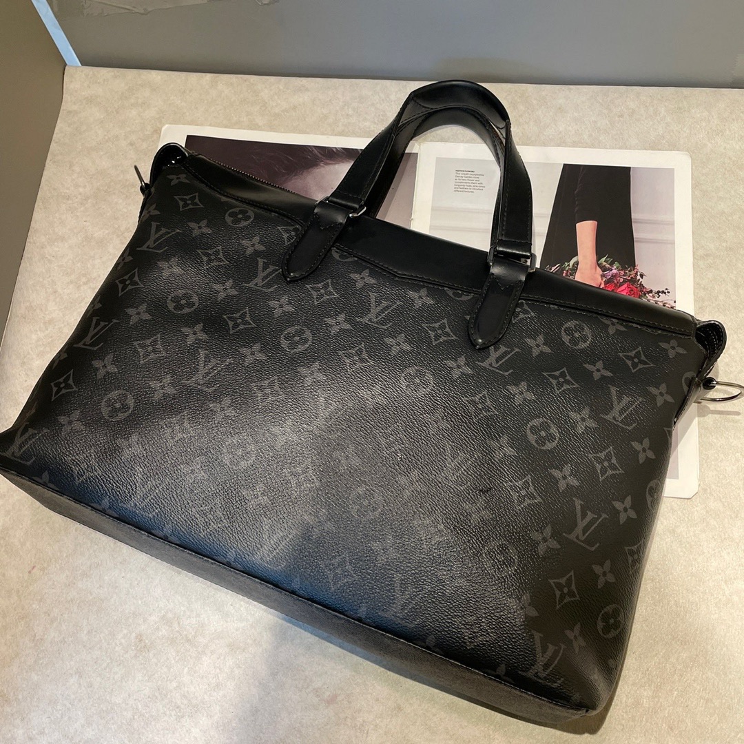 LV/Louis Vuitton Black Monogram Handheld Briefcase64313180965763111