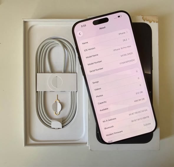 آيفون 16 برو ماكس 512 جيجابايت تي دي آر إيه65092698259458112