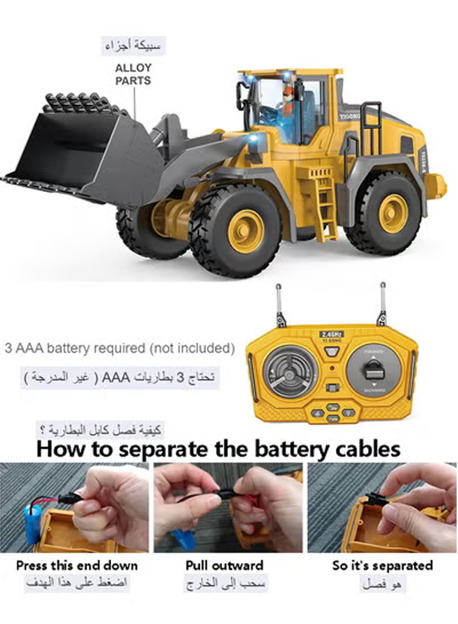 Toy car RC Bulldozer Multi-function Electric Loading And Transporting Engineering Vehicles Lights 6666017463680615703811111