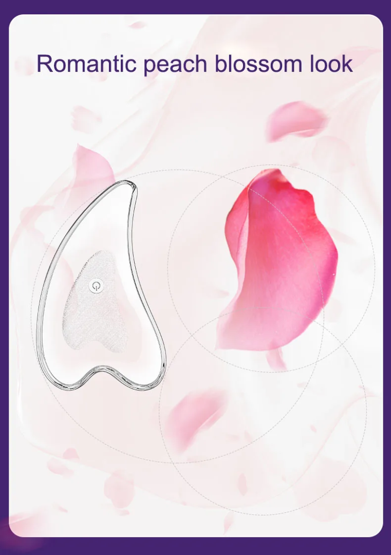 Heart-Shaped Gua Sha Facial & Scalp Massager – High-Frequency Vibration, 45 °C Heat Therapy, Red & Blue LED for Wrinkles, Pores, Acne & Puffiness – IPX6 Waterproof – White/Silver/Black63081172214403111