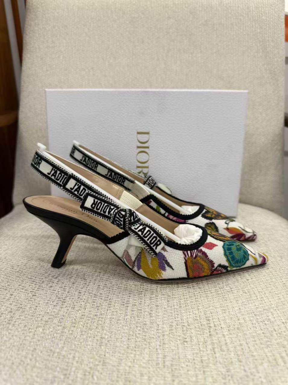 Dior Slingback Heels 6.5cm – Size 38