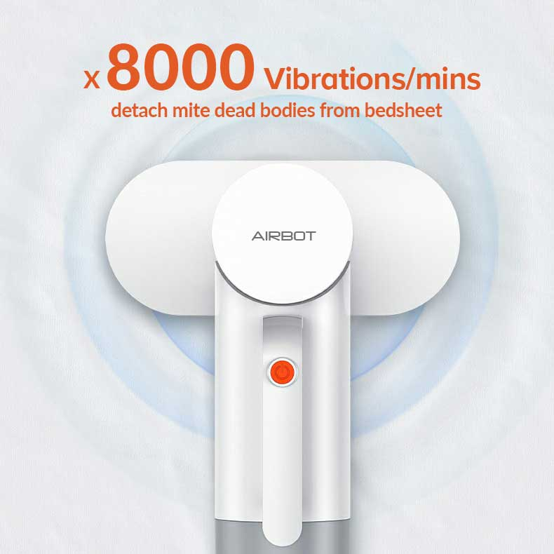 Airbot Dust Mite Vacuum Cleaner UV Disinfection CM900,Mattress Vacuum Cleaner,trong & Safe UV Sterilization Function, LED Intelligent Display Panel, Detachable & Washable Parts - White62884908157185113