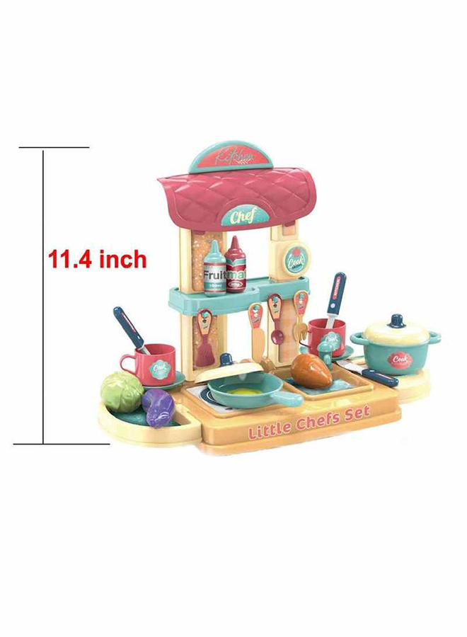 3-In-1 Kitchen Play Set Kids Kitchen Cooking Kitchen Toys with Realistic Pretend Play Toys WCP005763681104419073114
