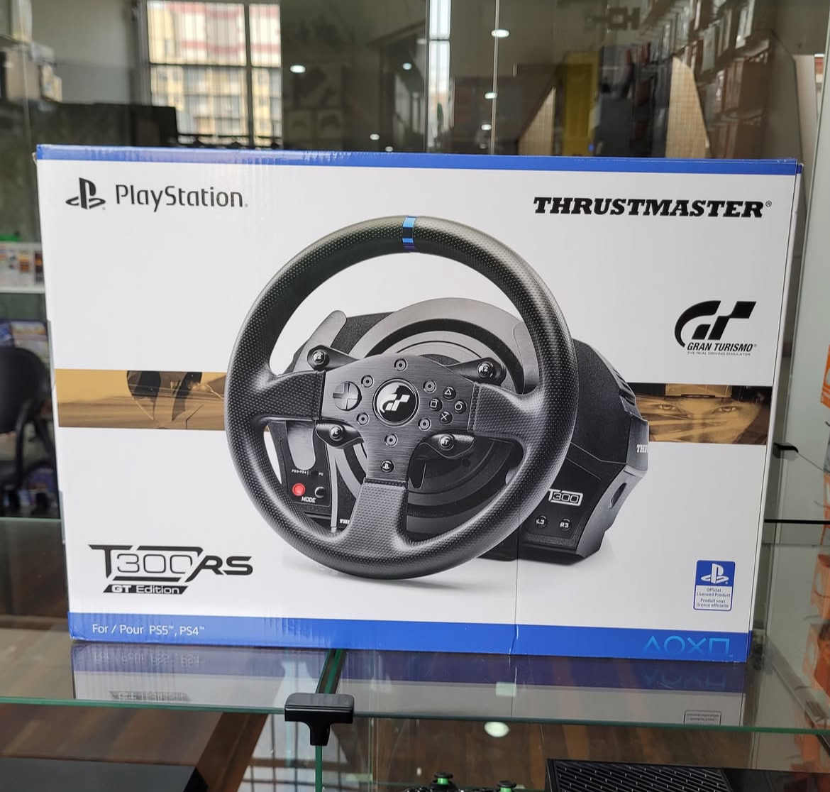 عجلة سباقات Thrustmaster T300RS مع رد الفعل بالقوة GT63712903103363110