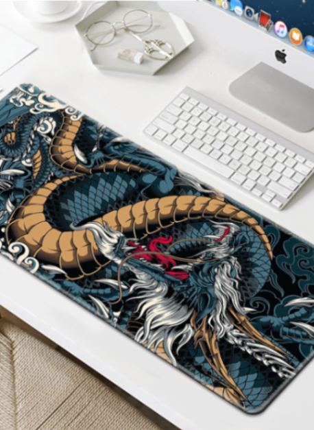 900*400*3mm Large Mouse Pad Extended Mouse Pad Non-Slip Rubber Base Gaming Mouse pad Office Desk Mat Desk Pad Smooth Cloth Surface Keyboard Mouse Pads Dragon LZ-07763526030161538112