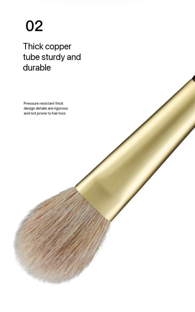 Dual-tone SD5 Blush Brush, Highlighter Brush & Eye Setting Brush (multi sizes: small, medium and large) with fox hair blended with wool63225306907138112