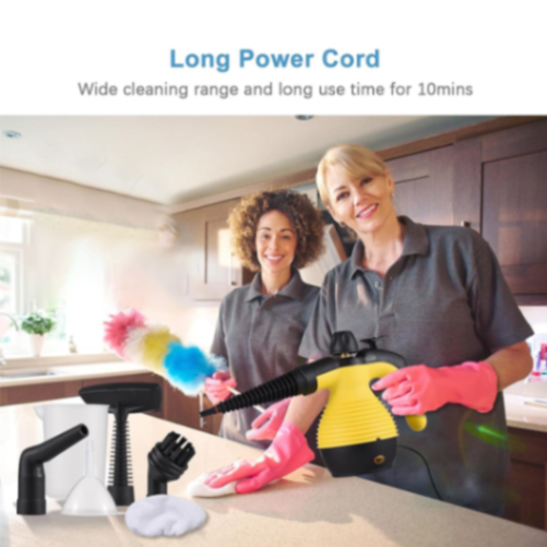 Pressurized Handheld Multi-Surface Natural Steam Cleaner with Accessories Multi Purpose Steamer for Home Use Steamer for Cleaning Floor Upholstery Grout and Car MX014963526104200194112