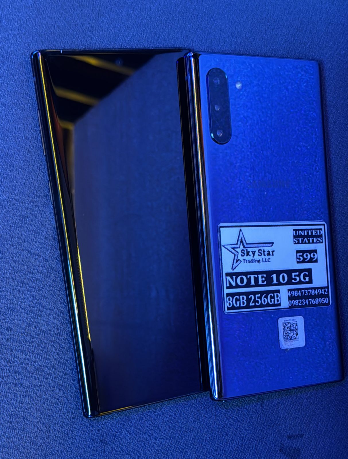 سامسونج جالكسي نوت 10 5G، أسود، 8 جيجابايت رام + 256 جيجابايت روم، إصدار الولايات المتحدة64093119685761111