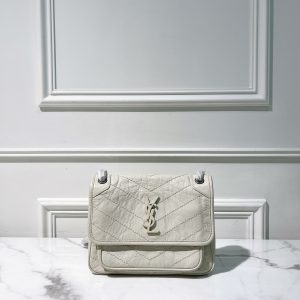 YSL NIKI BABY, White/Silver