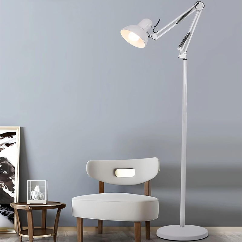مصباح أرضي LED للغرفة الرئيسية قابل للتعديل بذراع طويل قابل للطي وأضواء واقفة طويلة مع مصباح إضاءة أرضية للغرفة والمكتب وغرفة الطعام Song-022/Song-02363681178770817112