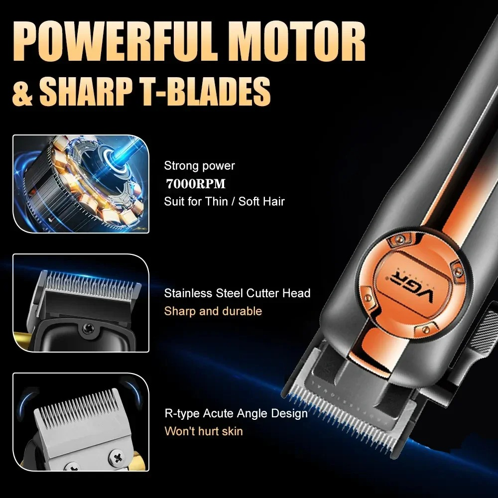 VGR V141 Electric Barber Clippers Professional Cordless Barber Clippers 63214274785409112