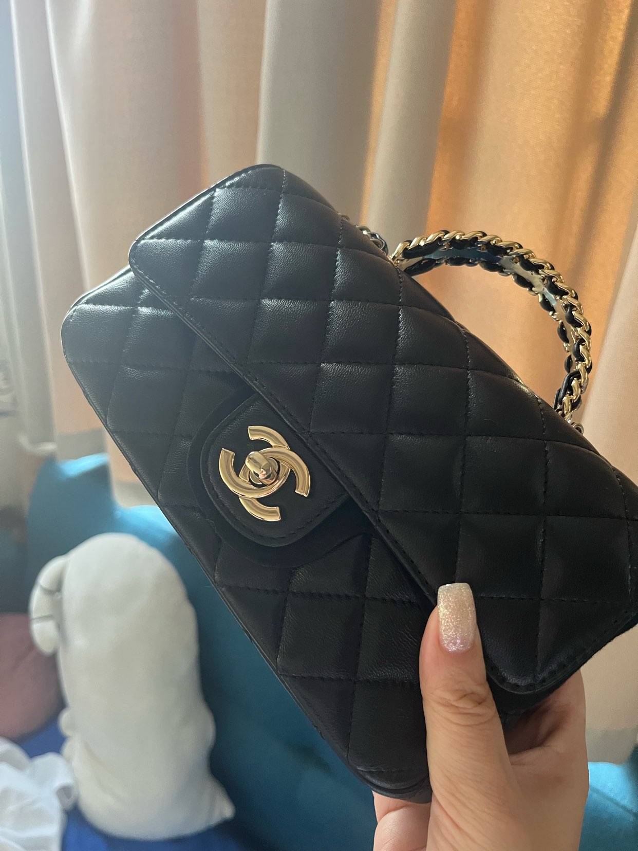 Genuine Leather Chanel-Style Handbag 20cm, Affordable Alternative Version63624073759105110