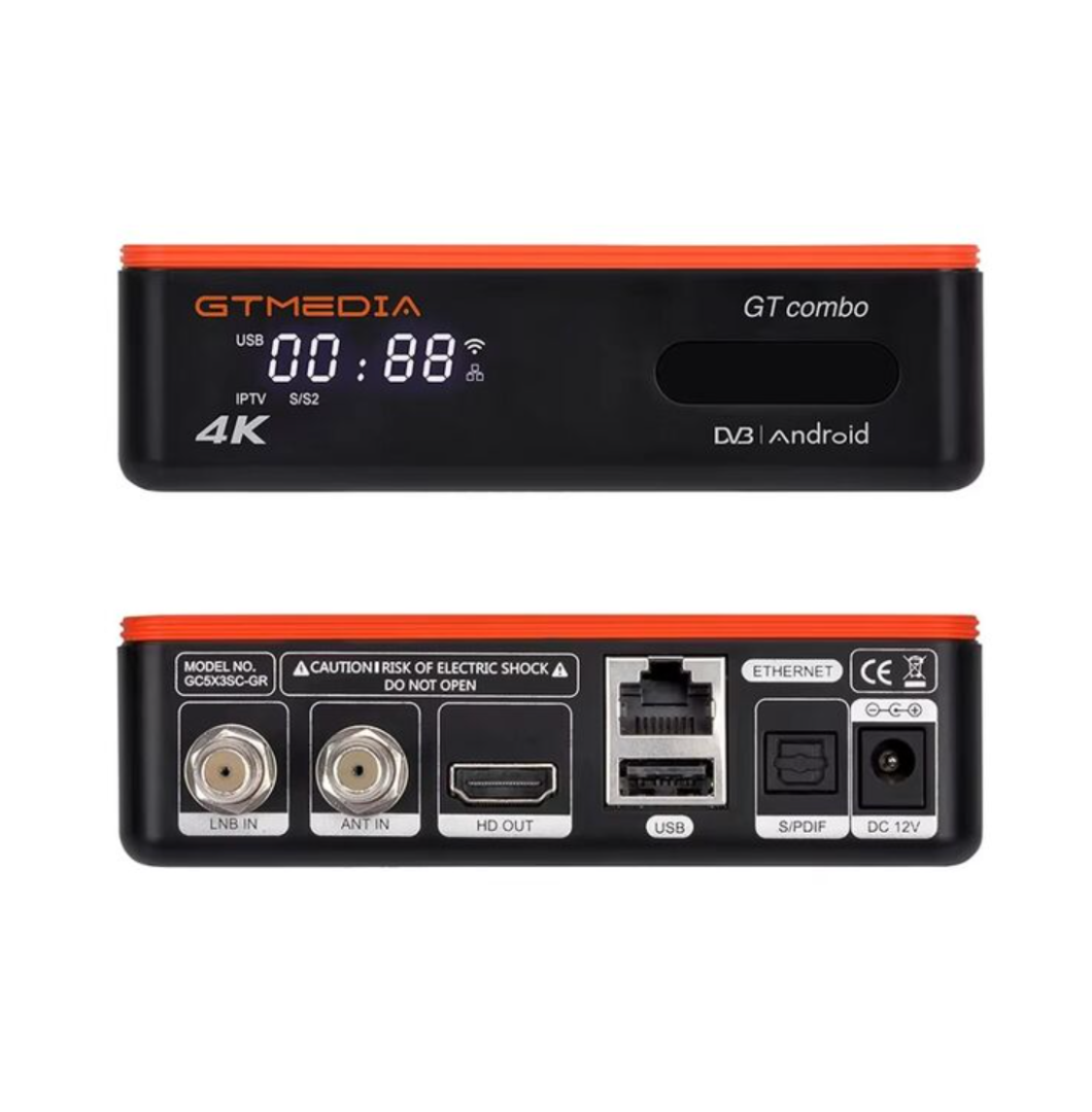 GTMEDIA GT COMBO Android 9.0+DVB-S/S2/S2X+DVB-T/T2+DVB-C+ISDB-T+ATSC3.0 GT COMBO63228221261059113