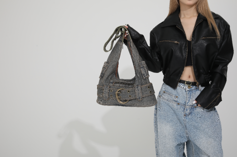 fashionable denim one-shoulder bag63072124583297112