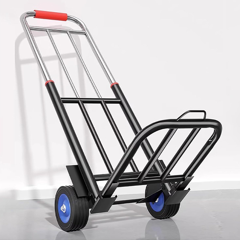 Heavy Duty Dolly,Portable Fold Up Dolly,2 Wheels Collapsible Luggage Cart with 3 Elastic Ropes for Moving Travel Shopping63525882389251110