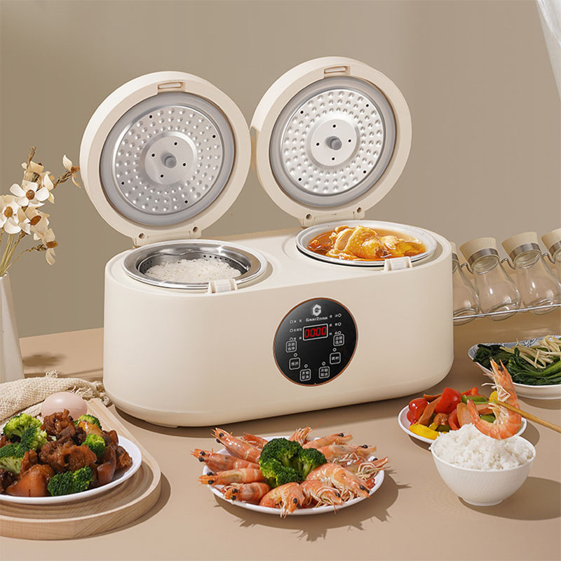 GearZone® 800W-4L New Upgraded Large Capacity Rice Cooker with 2 Non-stick Inner Pots63601807922050113