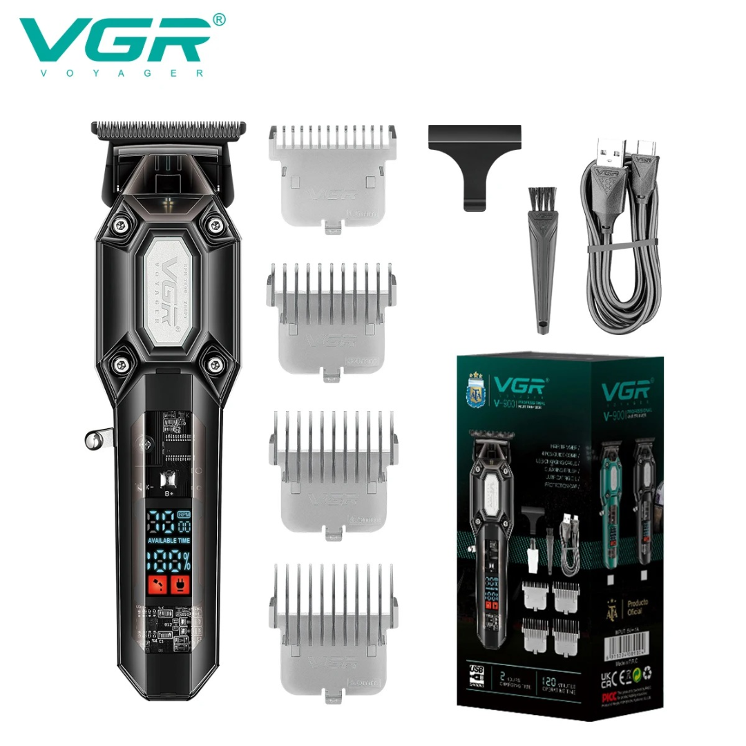 ماكينة حلاقة كهربائية VGR V600، ماكينة حلاقة شفافة للجسم، ماكينة حلاقة رقمية ذكية بشاشة LED، ماكينة حلاقة كهربائية للعناية63148393909634114