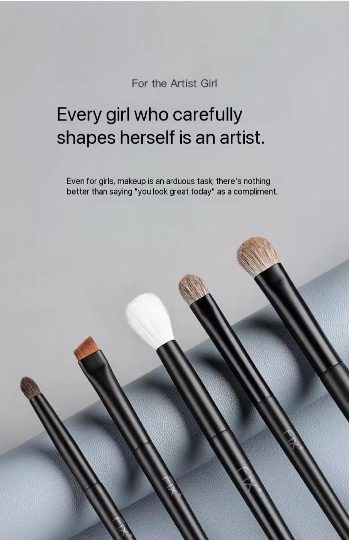 5-piece Eyeshadow Brush Set: Soft Pony Hair Eye Makeup Portable Tools63225454790146110