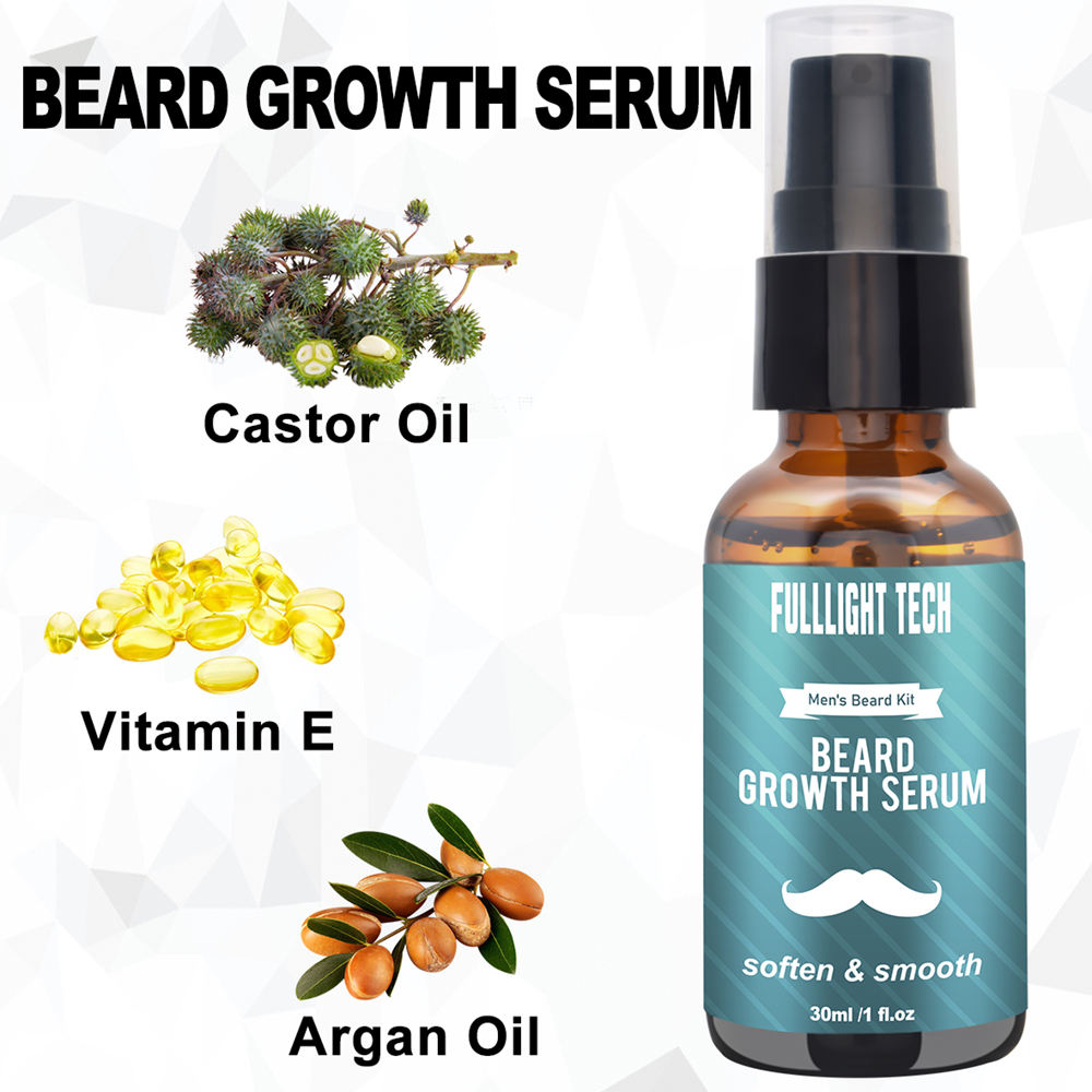 XIKEZAN Popular Hot Selling Beard Brush Derma Rollers and Men's Beard Care Kit Beard Growth Kit63267806171139112