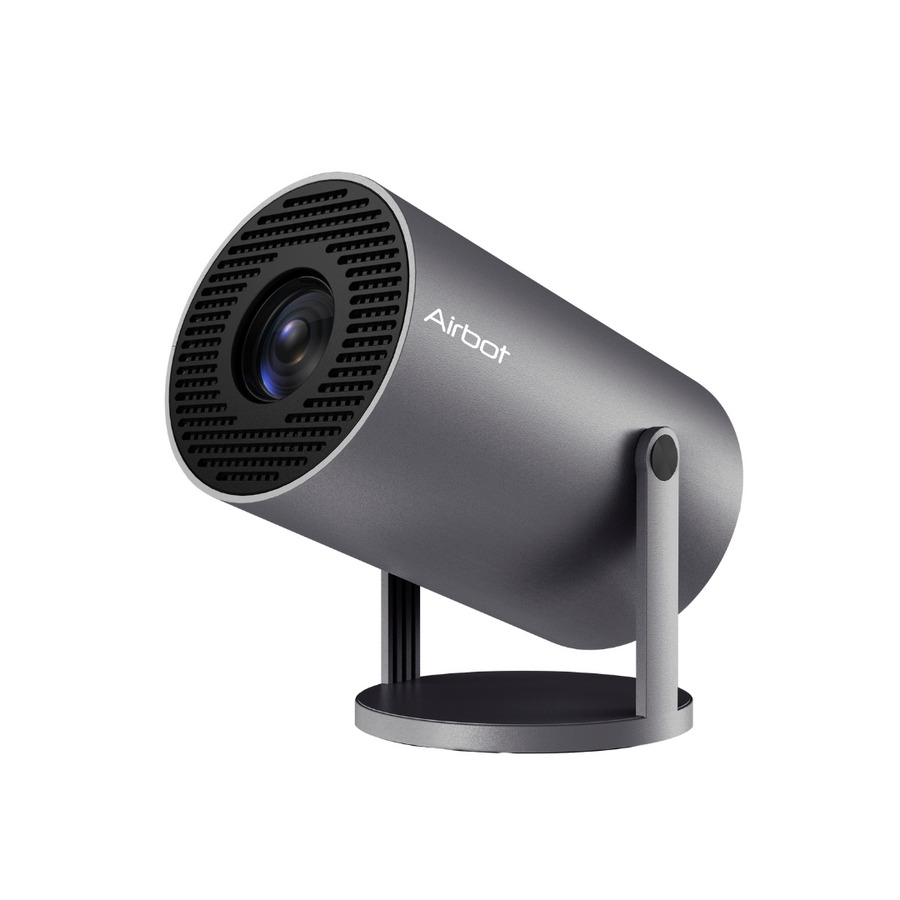 Airbot PJ168 EU - جهاز عرض ألعاب 1080P/4K مع واي فاي 6، 150 لومن ANSI، نظام أندرويد 11، عرض 360°، جهاز عرض محمول وخفيف الوزن62884967256194110
