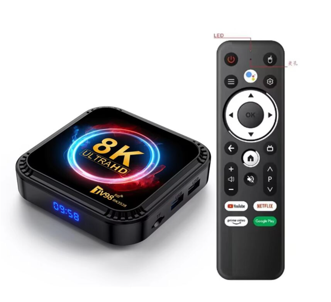 TV98 RK3528 Smart TV Box Android 13 Box Rk3528 Quad Core 4G&5G Dual Wifi BT5.0 4GB 64GB Voice remote 8K HD Player Set Top Box63228185334017111