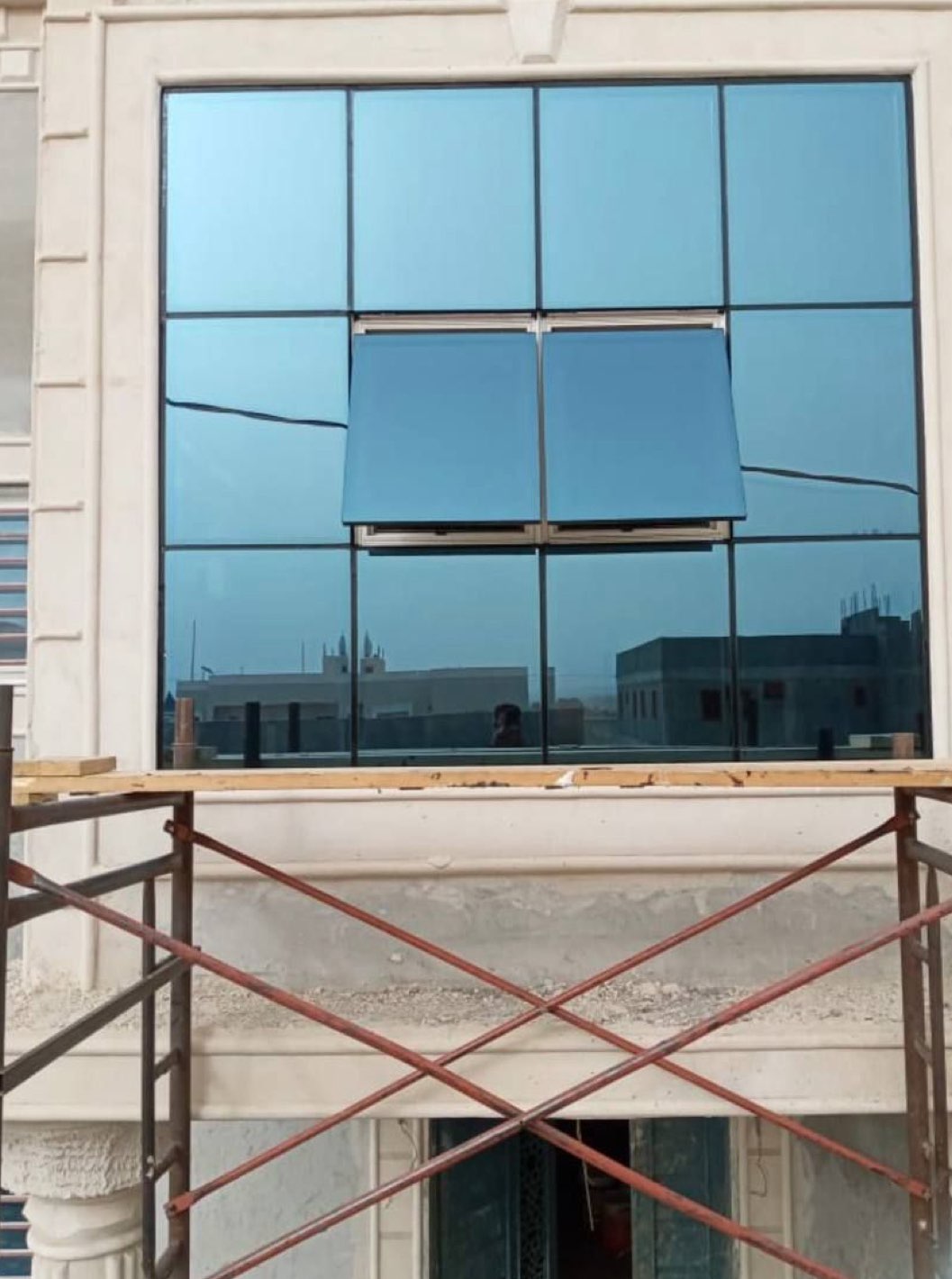 Scratch glass and aluminum facade in Aseer 050919345963630810779907110