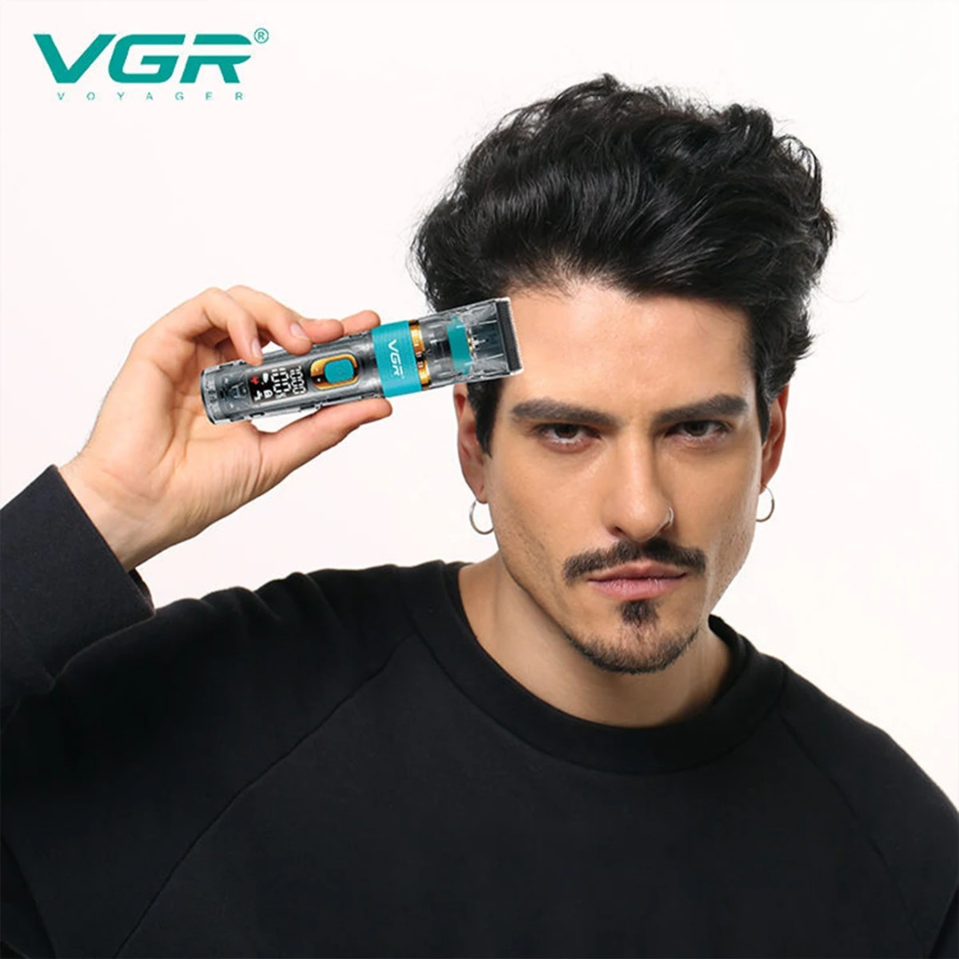 VGR 695 New Transparent Body Hair Clipper, Deep Cleaning Hair Trimmer63214689959683113