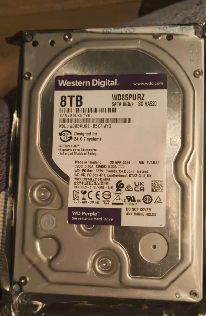 Disco duro WD de 8 TB para cámaras