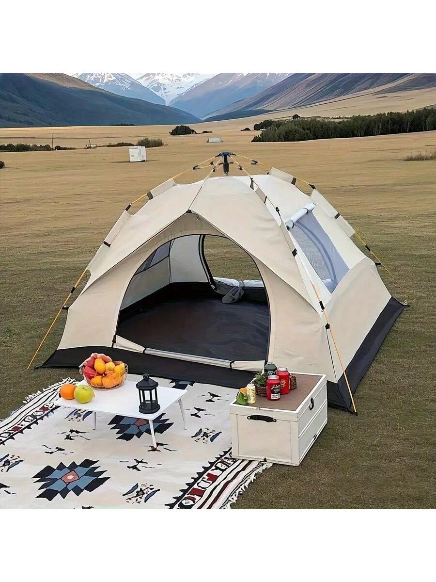 Tent for camping with canopy for 3 to 4 people (delivery distribution)63602807257090111