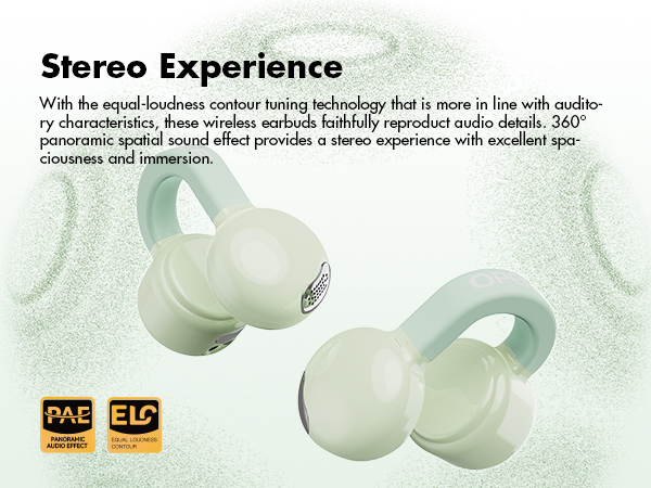 ROSESELSA OpenFree Open Ear Wireless Earbuds LDAC LDHC HiFi Sound Bluetooth 5.4 Earphones 52H Battery LC3 Game Mode 20ms(Black63615261449857111