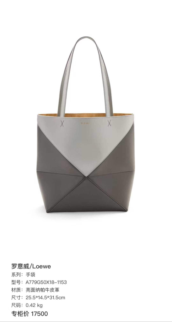 Loewe Puzzle Fold Bag Small – Glossy Nappa Leather | 95% New63227680054017114
