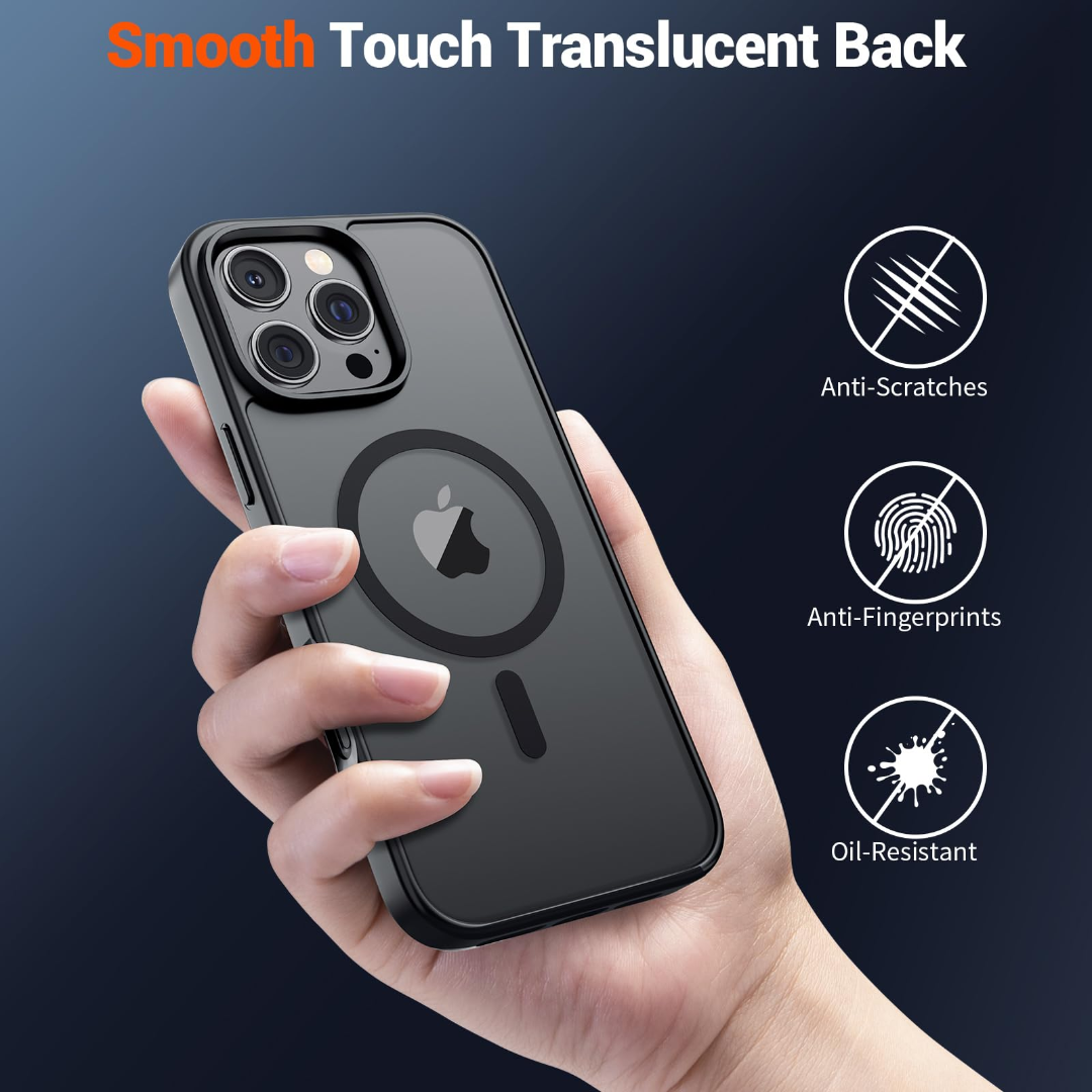 Magnetic for iPhone 16 Pro Max Case (Compatible with MagSafe) (Military Grade Drop Protection) Translucent Matte Shockproof Phone Cover63479877753219114