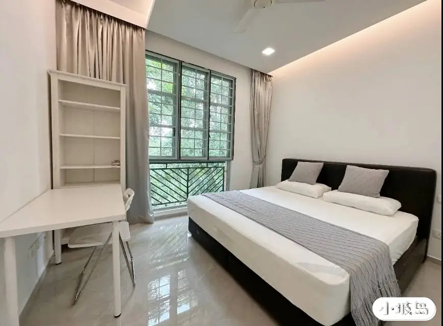 SG Singapore rental room for $2300, master bedroom with private bathroom, Tanjong Katong, convenient transportation, near NUS/Curtin, spacious layout, fully furnished.63383558041089110