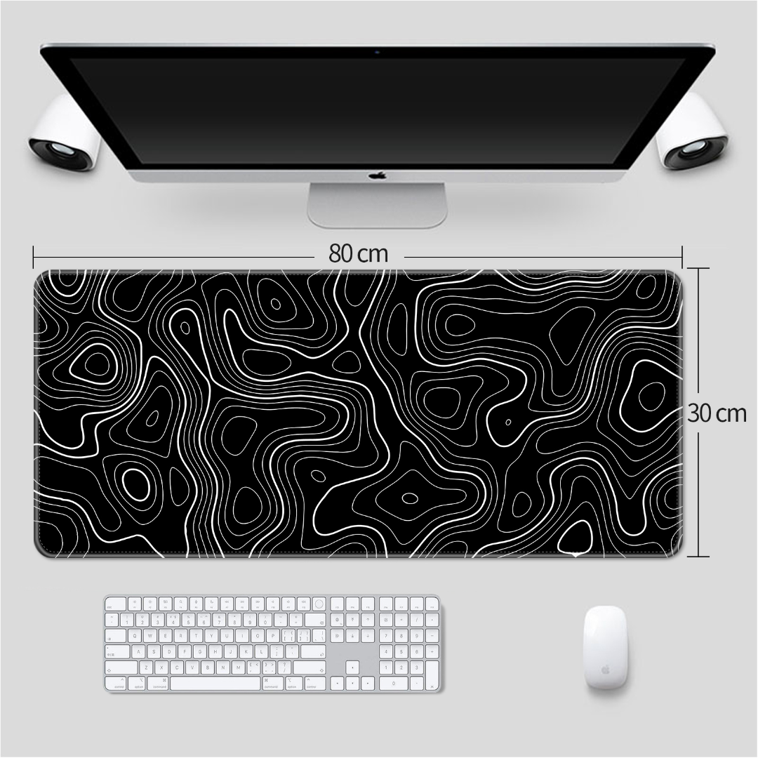Large Mouse Pad 800x300mm Extended Mouse Pad Non-Slip Rubber Base Gaming Office Mouse Mat Smooth Cloth Surface Desk Mat Sum-0047663525984158978111